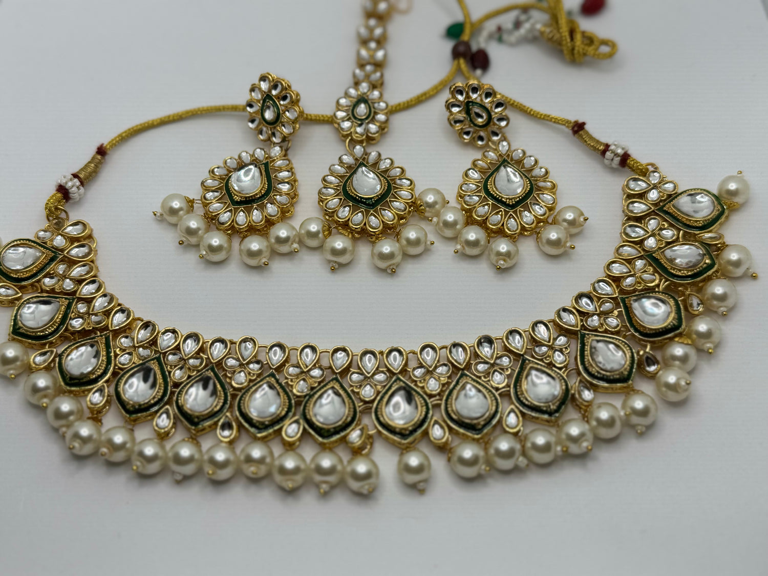 Kundan Polki Indian Necklace Sets